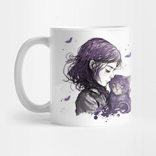 Cat Purple up Mug